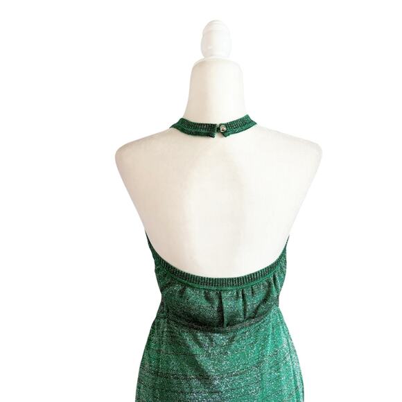 Suboo Aylish Halter Midi Dress Large Green NWT - Picture 6 of 9